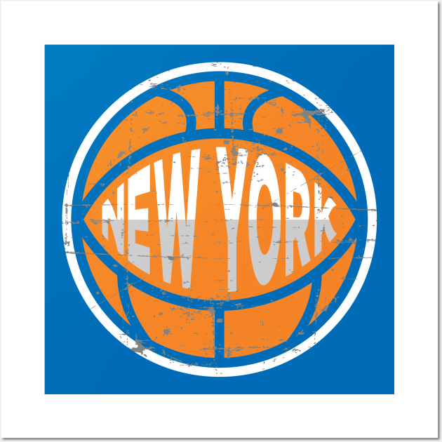 New York Basketball 1 Wall Art by HooPet